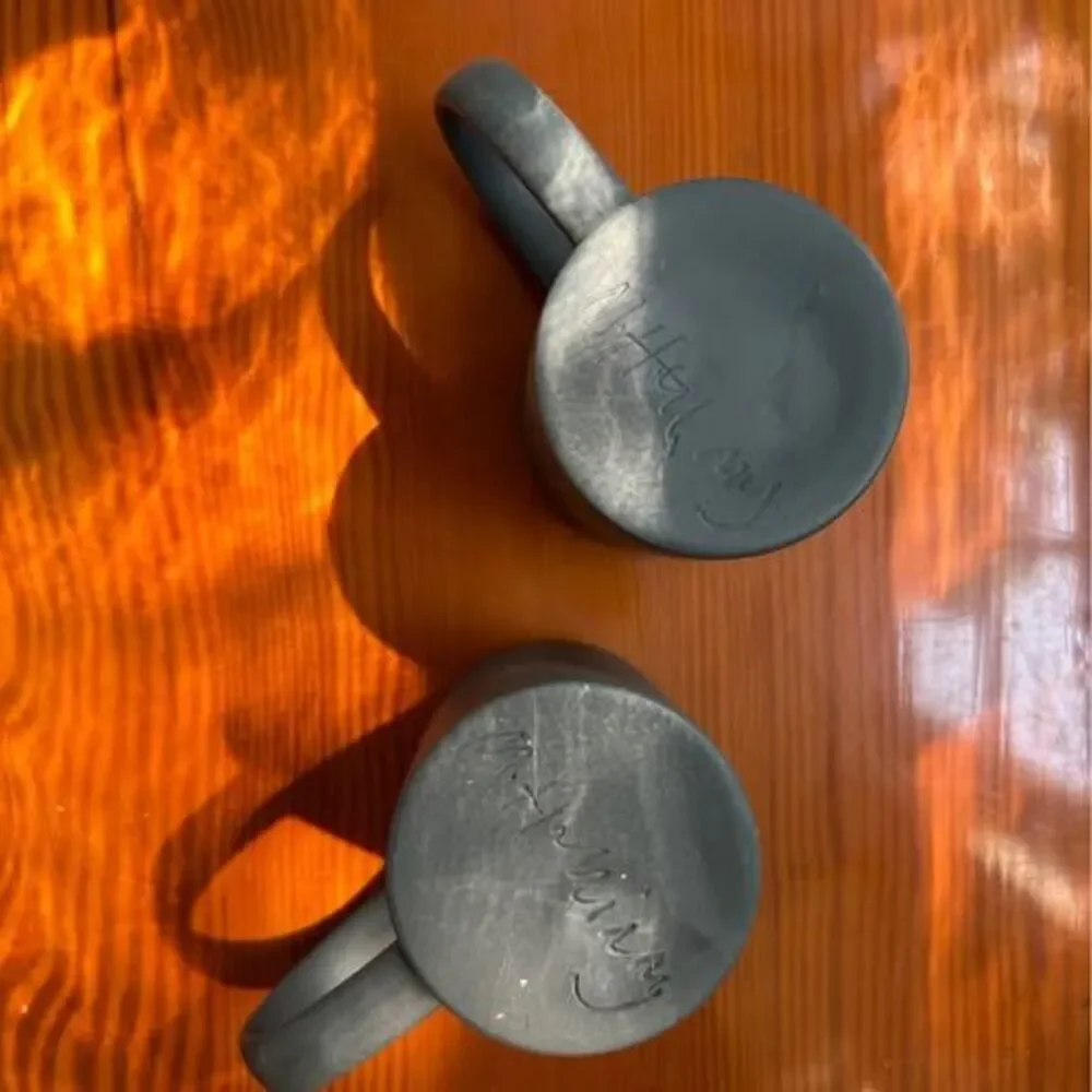 TWO Espresso cups by ￼UK-based studio potter Matthew Warner
